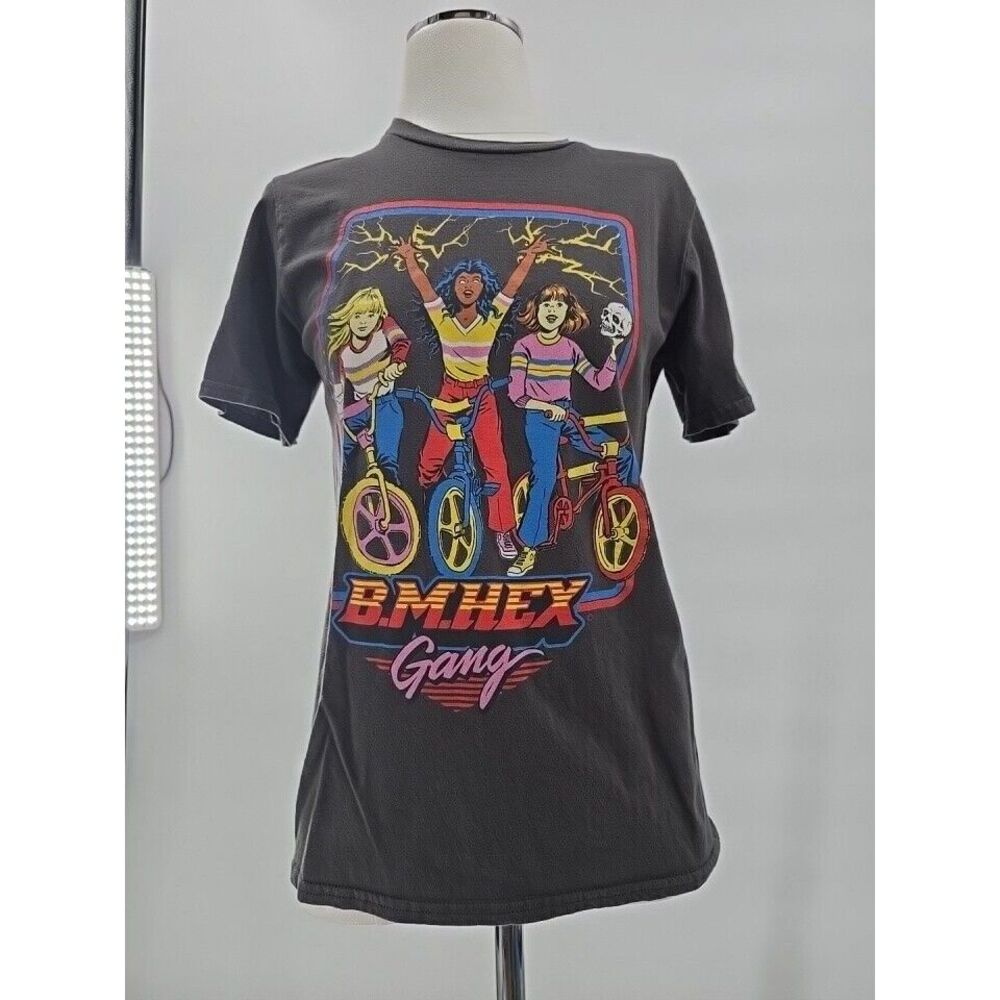 B.M Hex Gang T Shirt Anvil By Gilden Size Small - Picture 1 of 5